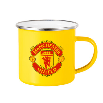 Manchester United F.C., Yellow Enamel Metallic Cup 360ml