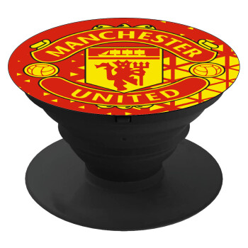 Manchester United F.C., Pop Socket Μαύρο Βάση Στήριξης Κινητού στο Χέρι