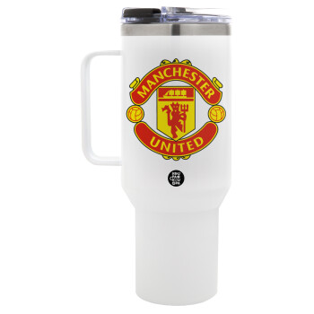 Manchester United F.C., Mega Tumbler με καπάκι, διπλού τοιχώματος (θερμό) 1,2L