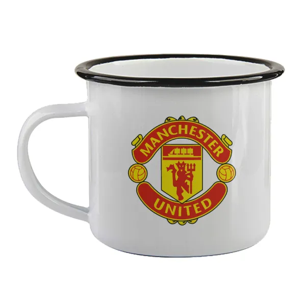 Manchester United F.C. — Κούπα εμαγιέ με μαύρο χείλος 360ml