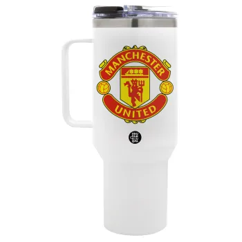 Manchester United F.C., Mega Stainless steel Tumbler with lid, double wall 1,2L