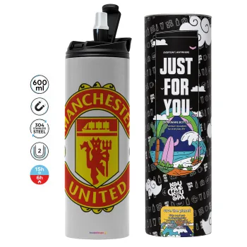 Manchester United F.C., Tumbler stainless steel GREY 600ml