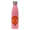Μεταλλικό παγούρι θερμός Ροζ Ματ (Stainless steel), διπλού τοιχώματος, 500ml
