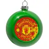 Green Christmas tree ornament bauble 8cm
