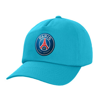 Paris Saint-Germain F.C., Καπέλο Ενηλίκων Baseball, 100% Βαμβακερό,  Γαλάζιο (ΒΑΜΒΑΚΕΡΟ, ΕΝΗΛΙΚΩΝ, UNISEX, ONE SIZE)