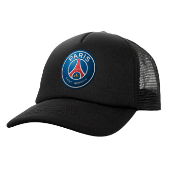 Paris Saint-Germain F.C., Καπέλο Soft Trucker με Δίχτυ Μαύρο 