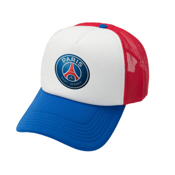 Paris Saint-Germain F.C., Καπέλο Soft Trucker με Δίχτυ Red/Blue/White 