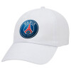 Paris Saint-Germain F.C., Καπέλο ενηλίκων Jockey Λευκό (snapback, 5-φύλλο, unisex)