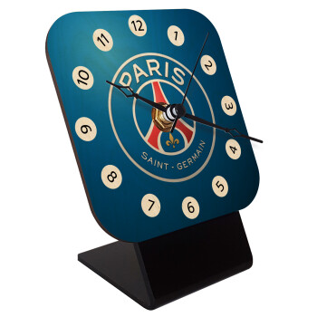 Paris Saint-Germain F.C., Επιτραπέζιο ρολόι σε φυσικό ξύλο (10cm)