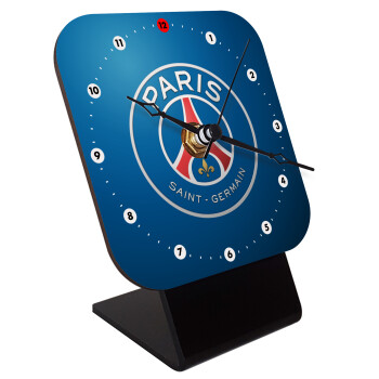 Paris Saint-Germain F.C., Επιτραπέζιο ρολόι ξύλινο με δείκτες (10cm)