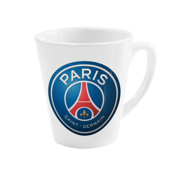 Paris Saint-Germain F.C., Κούπα κωνική Latte Λευκή, κεραμική, 300ml