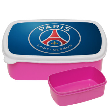 Paris Saint-Germain F.C., ΡΟΖ παιδικό δοχείο φαγητού (lunchbox) πλαστικό (BPA-FREE) Lunch Βox M18 x Π13 x Υ6cm
