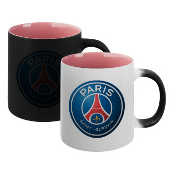 Paris Saint-Germain F.C., Κούπα Μαγική εσωτερικό ΡΟΖ, κεραμική 330ml που αλλάζει χρώμα με το ζεστό ρόφημα (1 τεμάχιο)