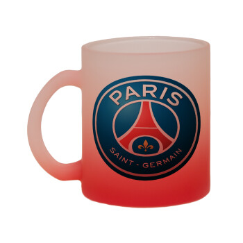 Paris Saint-Germain F.C., Κούπα γυάλινη δίχρωμη με βάση το κόκκινο ματ, 330ml
