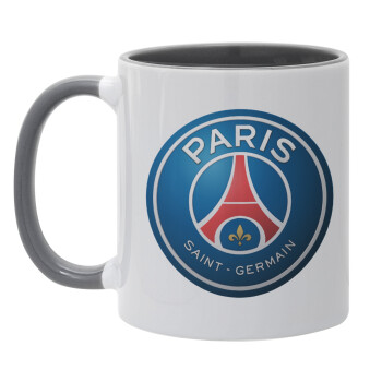 Paris Saint-Germain F.C., Κούπα χρωματιστή γκρι, κεραμική, 330ml