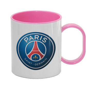 Paris Saint-Germain F.C., Κούπα (πλαστική) (BPA-FREE) Polymer Ροζ για παιδιά, 330ml