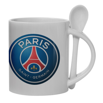 Paris Saint-Germain F.C., Κούπα, κεραμική με κουταλάκι, 330ml (1 τεμάχιο)