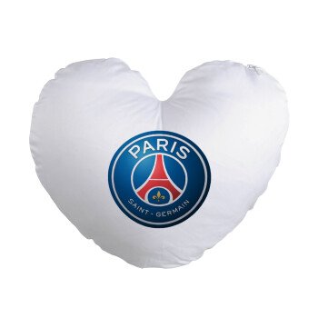 Paris Saint-Germain F.C., Μαξιλάρι καναπέ καρδιά 40x40cm περιέχεται το  γέμισμα