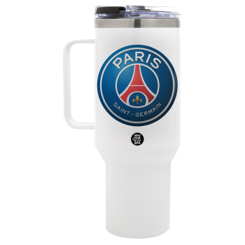 Paris Saint-Germain F.C., Mega Tumbler με καπάκι, διπλού τοιχώματος (θερμό) 1,2L