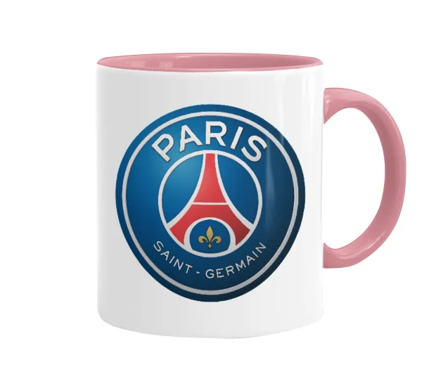 Paris Saint-Germain F.C. — Κούπα χρωματιστή ροζ, κεραμική, 330ml