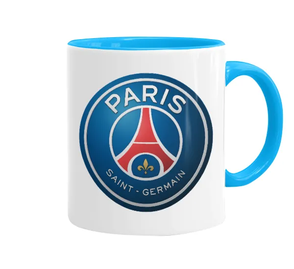 Paris Saint-Germain F.C. — Κούπα χρωματιστή γαλάζια, κεραμική, 330ml