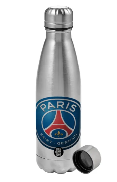 Paris Saint-Germain F.C. — Μεταλλικό παγούρι νερού, ανοξείδωτο ατσάλι, 750ml