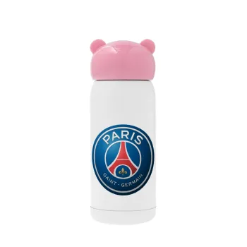 Paris Saint-Germain F.C., Pink stainless steel thermal flask, 320ml