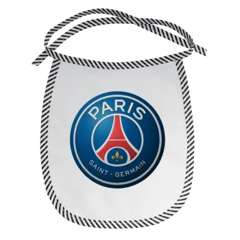 Paris Saint-Germain F.C., Σαλιάρα μωρού αλέκιαστη με κορδόνι Μαύρη