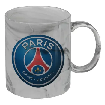 Paris Saint-Germain F.C., Κούπα κεραμική, marble style (μάρμαρο), 330ml