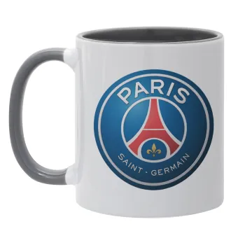 Paris Saint-Germain F.C., Κούπα χρωματιστή γκρι, κεραμική, 330ml