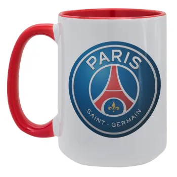 Paris Saint-Germain F.C., Κούπα Mega 15oz, κεραμική Κόκκινη, 450ml