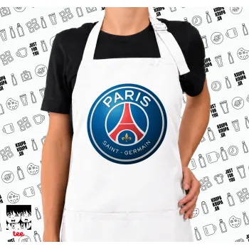 Paris Saint-Germain F.C., Ποδιά μακριά Σεφ ολόσωμη με τσέπες white (ΕΝΗΛΙΚΩΝ)