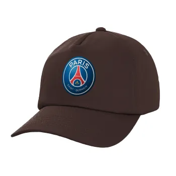 Paris Saint-Germain F.C., Καπέλο Ενηλίκων Baseball, 100% Βαμβακερό, Chocolate, Καφέ (ΒΑΜΒΑΚΕΡΟ, ΕΝΗΛΙΚΩΝ, UNISEX, ONE SIZE)