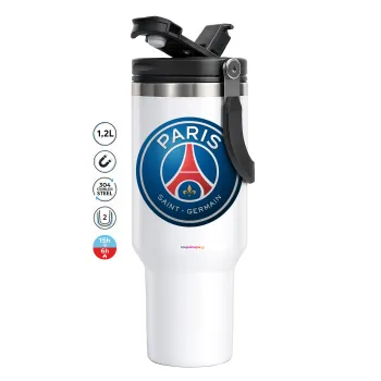 Paris Saint-Germain F.C., Mega Tumbler με καπάκι, διπλού τοιχώματος (θερμό) 1,2L
