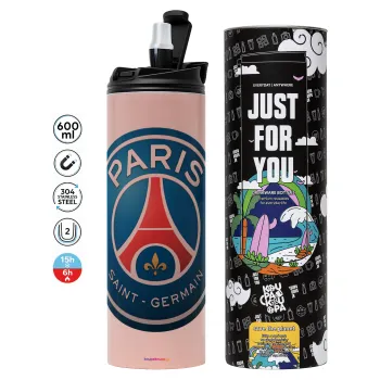Paris Saint-Germain F.C., Tumbler stainless steel PINK 600ml