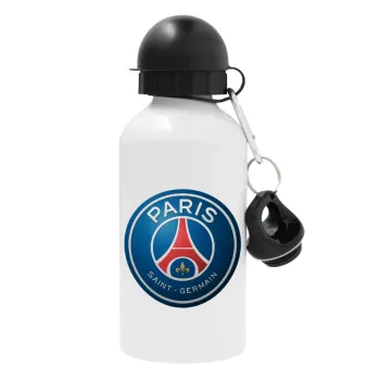Paris Saint-Germain F.C., Μεταλλικό παγούρι νερού, Λευκό, αλουμινίου 500ml