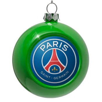 Paris Saint-Germain F.C., Green Christmas tree ornament bauble 8cm
