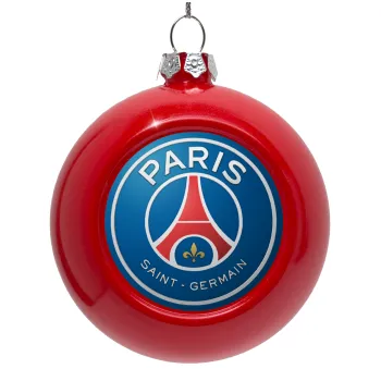 Paris Saint-Germain F.C., Στολίδι Χριστουγεννιάτικη μπάλα δένδρου Κόκκινη 8cm