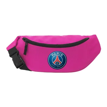 Paris Saint-Germain F.C., Unisex τσαντάκι μέσης (μπανάνα) χρώματος ΡΟΖ με 2 τσέπες