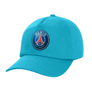 Paris Saint-Germain F.C., Adult Baseball Cap, 100% Cotton, Blue (COTTON, ADULT, UNISEX, ONE SIZE)