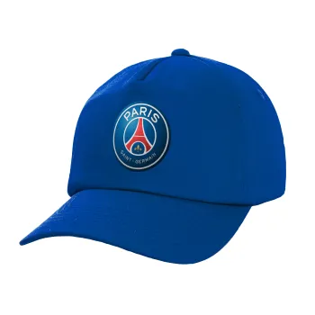 Paris Saint-Germain F.C., Twill Καπέλο παιδικό ΜΠΛΕ (100% ΒΑΜΒΑΚΕΡΟ, ΠΑΙΔΙΚΟ, UNISEX)
