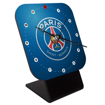 Paris Saint-Germain F.C., Επιτραπέζιο ρολόι ξύλινο με δείκτες (10cm)