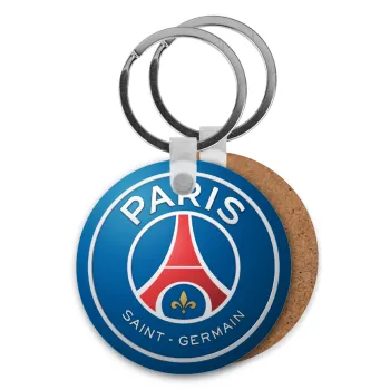 Paris Saint-Germain F.C., Μπρελόκ Ξύλινο στρογγυλό MDF Φ5cm