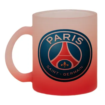Paris Saint-Germain F.C., Κούπα γυάλινη δίχρωμη με βάση το κόκκινο ματ, 330ml