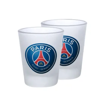 Paris Saint-Germain F.C., Σφηνοπότηρα γυάλινα 45ml του πάγου (2 τεμάχια)