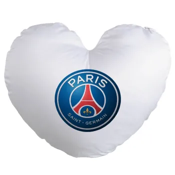 Paris Saint-Germain F.C., Μαξιλάρι καναπέ καρδιά 40x40cm περιέχεται το  γέμισμα