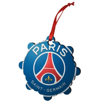 Paris Saint-Germain F.C., Christmas ornament snowflake wooden 7.5cm