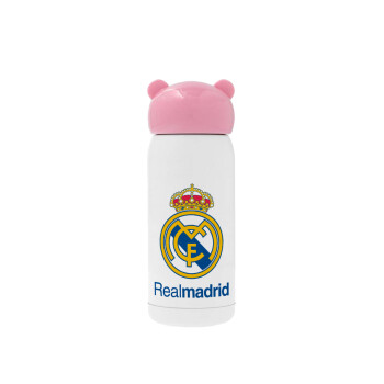 Real Madrid CF, Ροζ ανοξείδωτο παγούρι θερμό (Stainless steel), 320ml