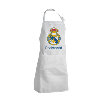 Real Madrid CF, Adult Chef Apron (with sliders and 2 pockets)