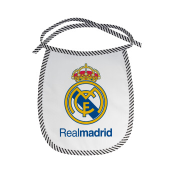 Real Madrid CF, Σαλιάρα μωρού αλέκιαστη με κορδόνι Μαύρη